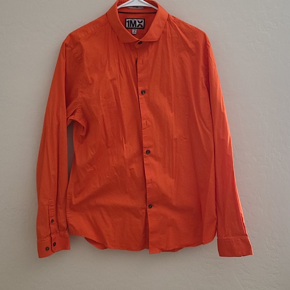 Men's Classic Solid Stretch Cotton 1Mx Dress Shirt